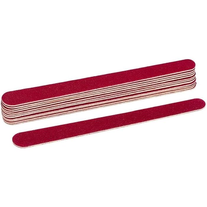 good stuff Nail File Large Emery Boards for Nails,180 Grit Nail Files for Natural Nails, Thin Emory Nail File Pack Manicure Tool for Home Use 10PCS-17cm- MULTICOLOR - Image 2
